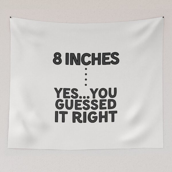 Item preview, 8 inches dick big cock size T-shirt shirt designed and sold by Robubi.