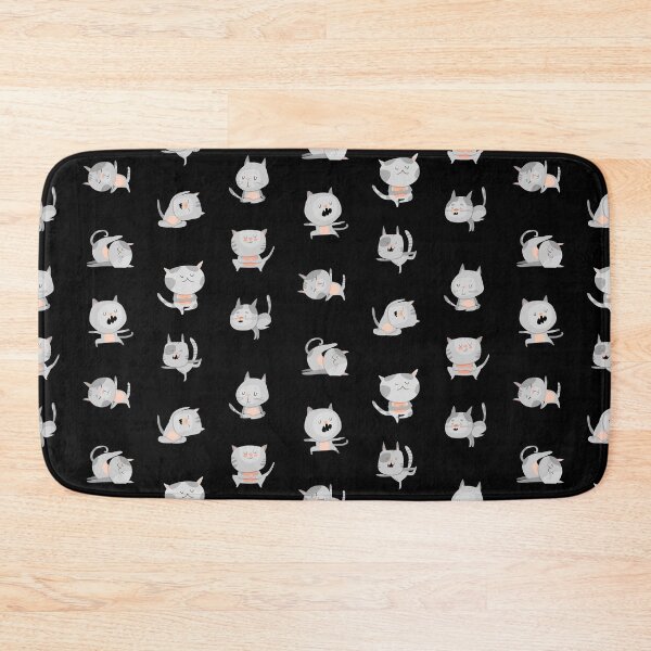 Item preview, Yoga Cats Meowmaste Sticker Set Pattern designed and sold by hendeJens.