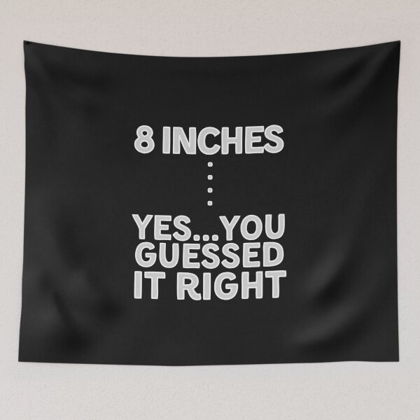 Item preview, 8 inches dick big cock size T-shirt shirt designed and sold by Robubi.