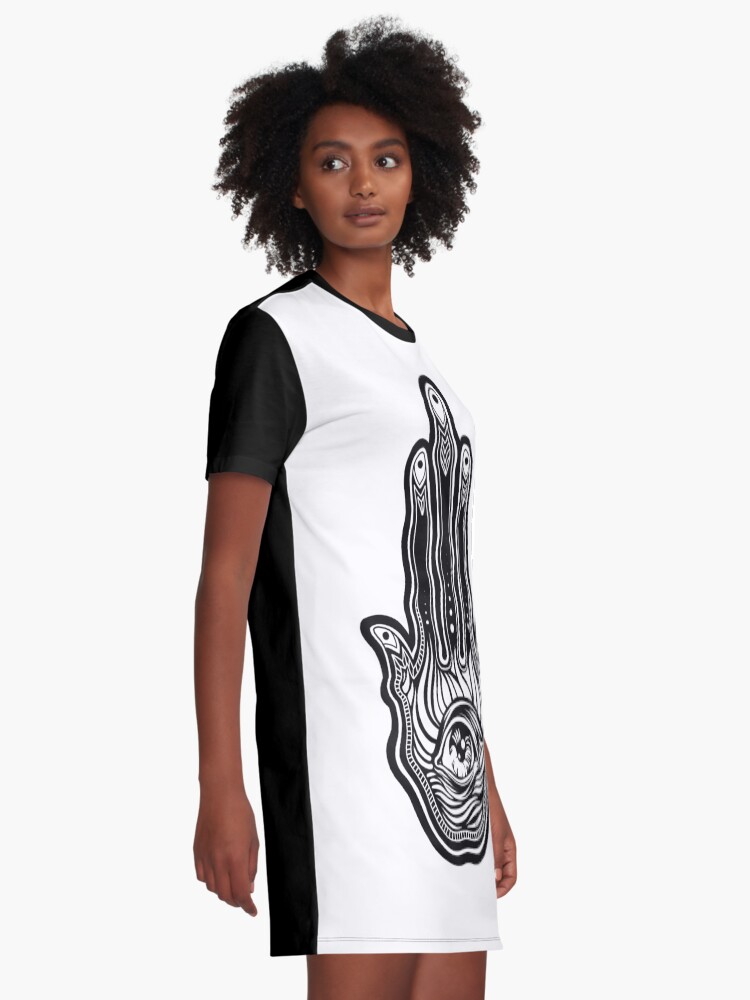 Alternate view of Hand of Fatima Graphic T-Shirt Dress