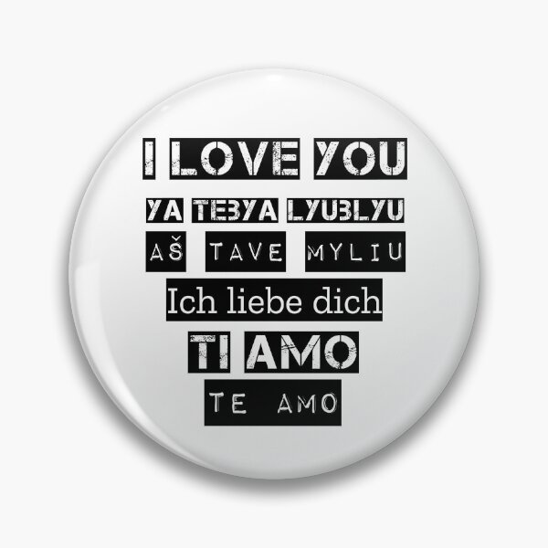 Item preview, I love you Ya tebya lyublyu As tave myliu Ich liebe dich Ti amo Te amo designed and sold by LiniShop.