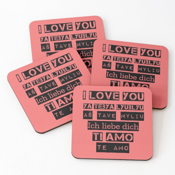 Artikelvorschau, Ich liebe dich Ya tebya lyublyu Als tave myliu Ich liebe dich Ti amo Te amo entworfen und verkauft von LiniShop.