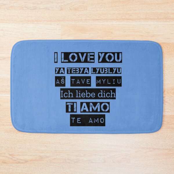 Item preview, I love you Ya tebya lyublyu As tave myliu Ich liebe dich Ti amo Te amo designed and sold by LiniShop.