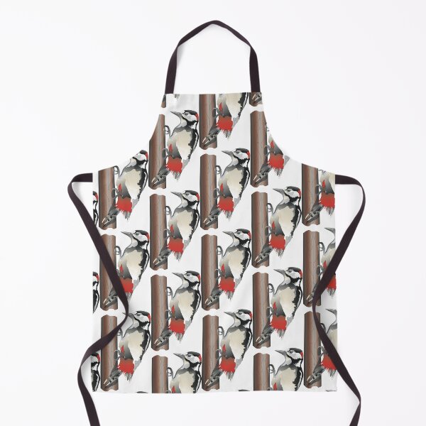 Item preview, Great Spotted Woodpecker Bird Illustration designed and sold by BijouArt.