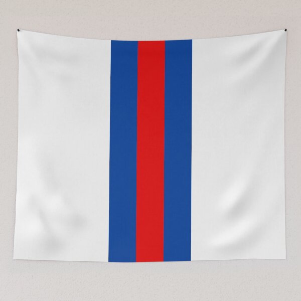 Item preview, Retro Rangers Vertical Bar Stripes White, Blue, Red designed and sold by Sporting Colour.