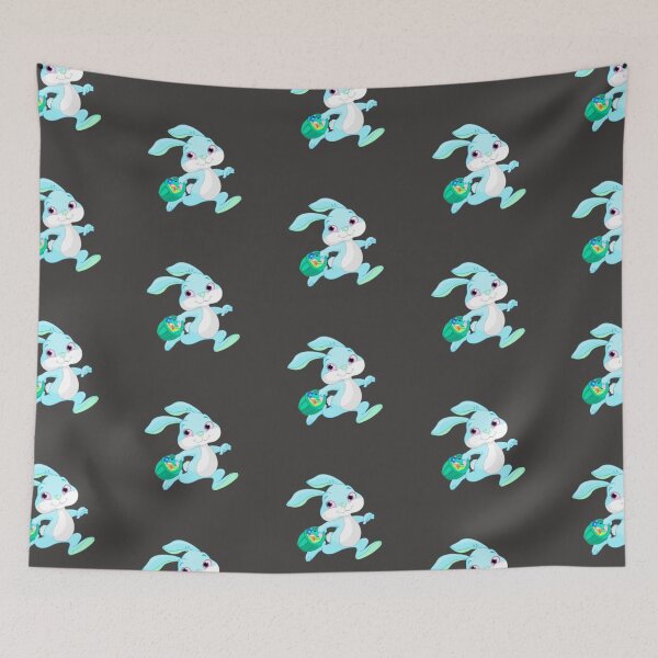 Item preview, Cute Turquoise Easter Bunny designed and sold by MinimalSketches.