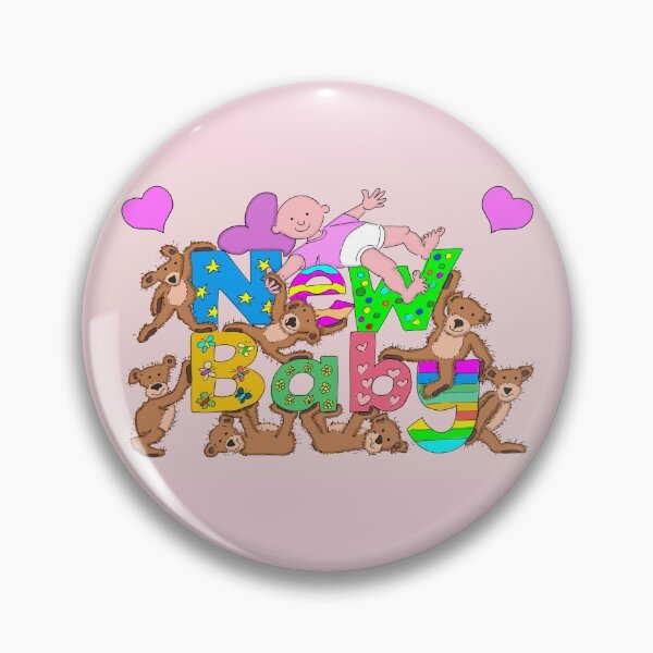 Item preview, New baby, teddies holding the letters, showing the word new baby. designed and sold by Michael Mills.