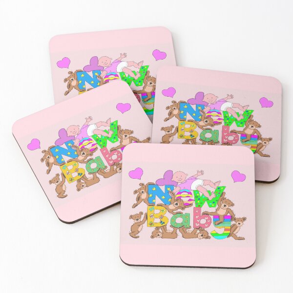 Item preview, New baby, teddies holding the letters, showing the word new baby. designed and sold by Michael Mills.