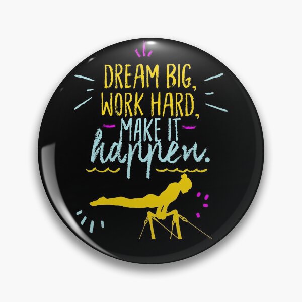 Item preview, Dream Big Work Hard Make it happen - Gymnastics designed and sold by Gymnastics Store.