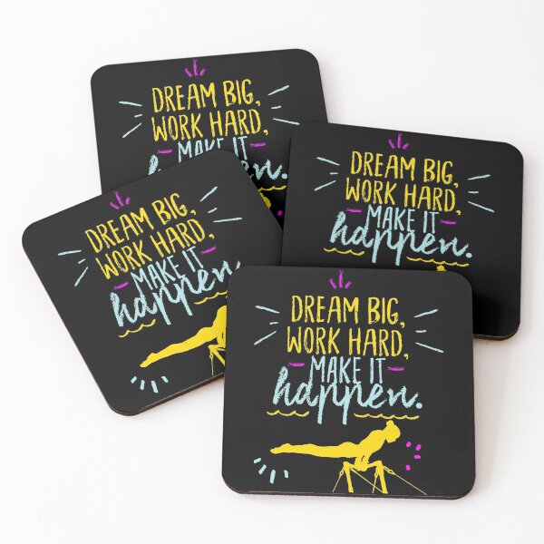 Item preview, Dream Big Work Hard Make it happen - Gymnastics designed and sold by Gymnastics Store.