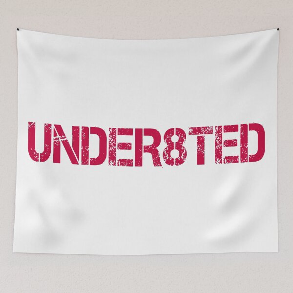 Item preview, Underrated (Vintage Retro Grunge Label - Under8ted) designed and sold by SassyClassyMe.