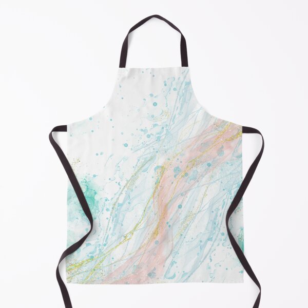 Item preview, Alcohol Ink Blue & Pink Marble Abstract Art designed and sold by yuzudesign.