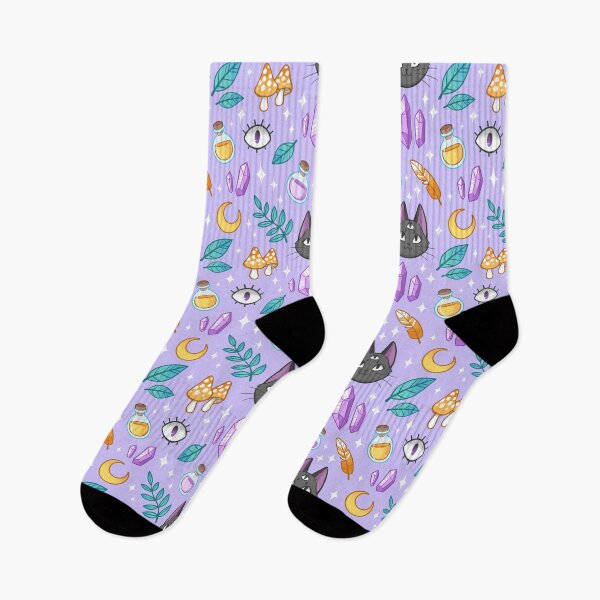 Item preview, Witchy Cat Pattern Purple designed and sold by kattvalk.