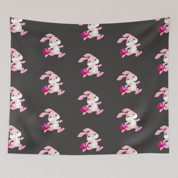 Item preview, Cute Peach Easter Bunny designed and sold by MinimalSketches.