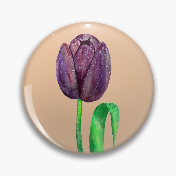 Artikelvorschau, Black tulip with dew drops entworfen und verkauft von MariaY25.