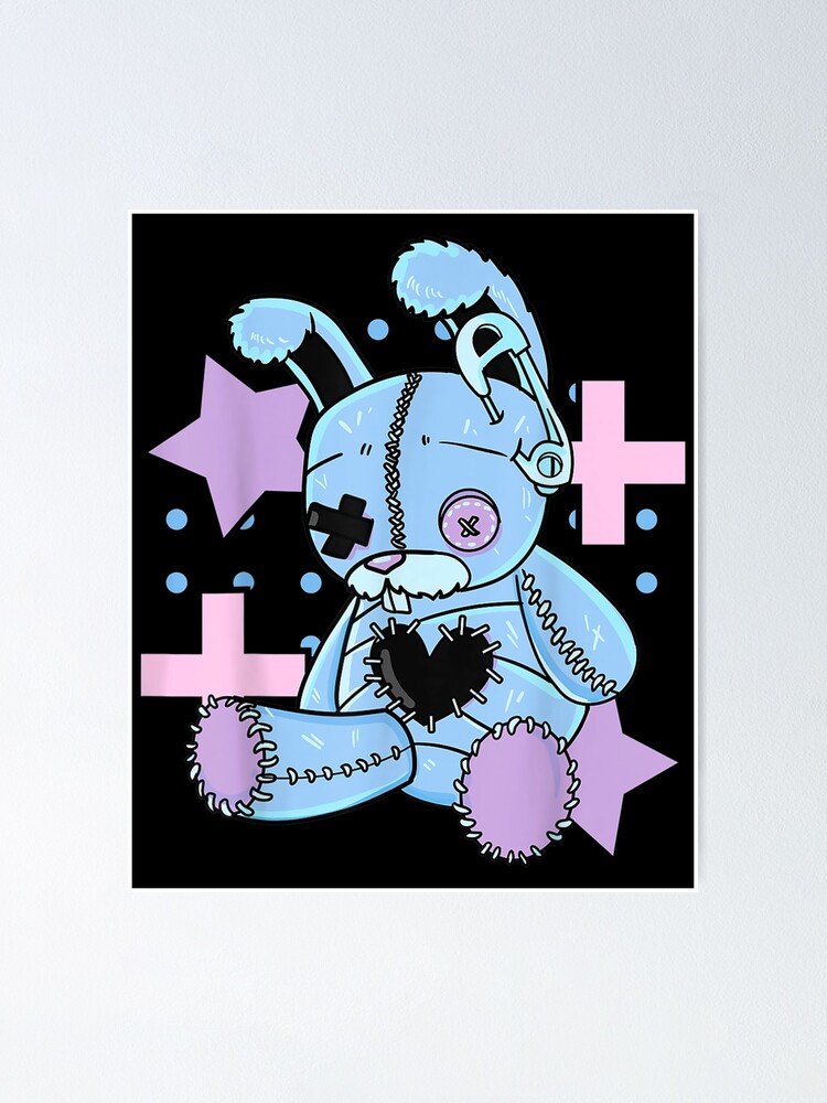 Voodoo Doll Bunny Pastel Goth  Canvas Print for Sale by KevinTayl51724