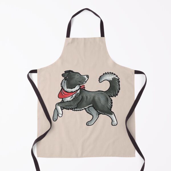 Item preview, Black and white border collie designed and sold by animalartbyjess.