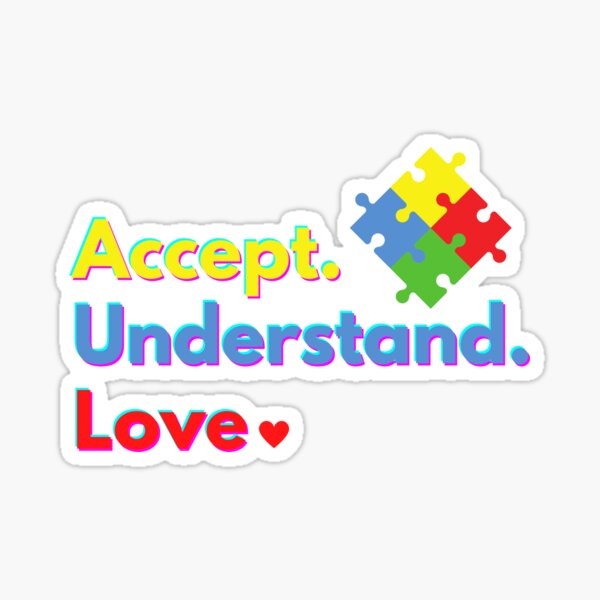 Item preview, Aceptar Entender el amor - Diseño de concienciación sobre el autismo designed and sold by RandomDel.