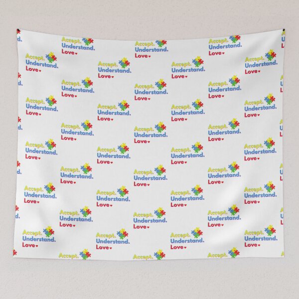 Item preview, Accept Understand Love - Autism Awareness Design designed and sold by RandomDel.