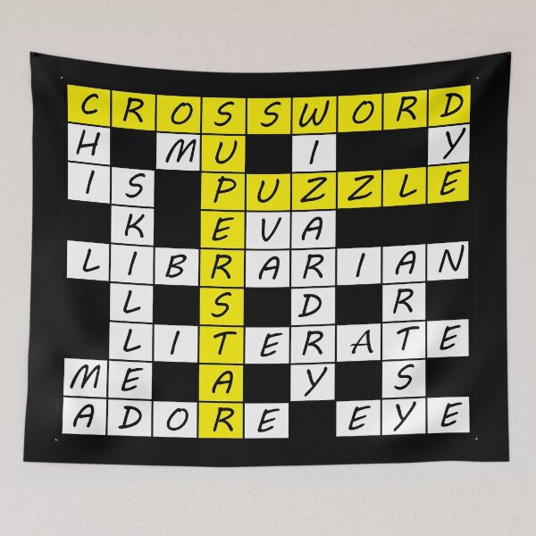 Item preview, Crossword Puzzle Superstar - Yellow Highlight Brain Games designed and sold by artfulnotebook.