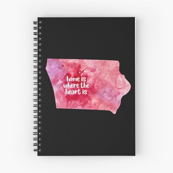 Item preview, Iowa state home USA Map watercolor pink watercolour designed and sold by WatercolorFun.
