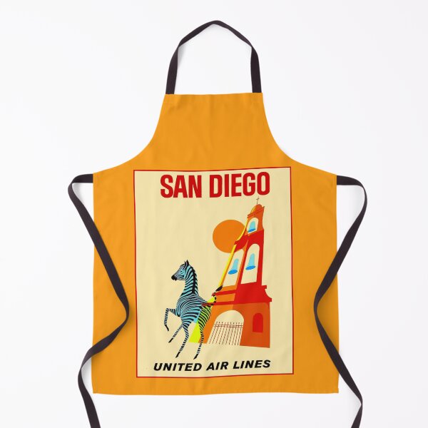 Item preview, UNITED AIR LINES : Vintage Fly to San Diego Print designed and sold by posterbobs.