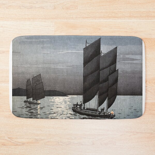Item preview, Boats at Shinagawa by Tsuchiya Koitsu designed and sold by Takeda-art.