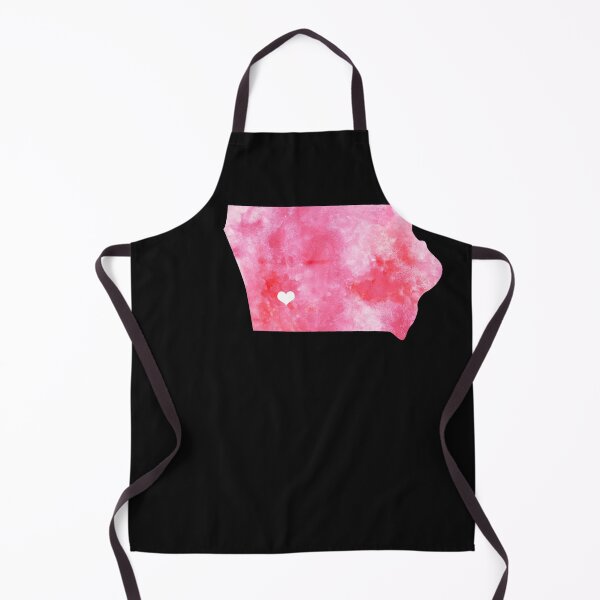 Item preview, Iowa state home USA Map watercolor pink watercolour designed and sold by WatercolorFun.