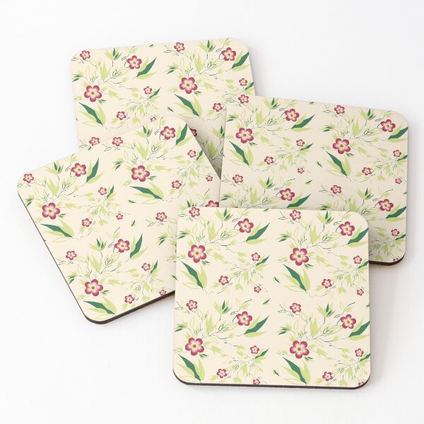 Item preview, Red Flowers Pattern  designed and sold by Niceprint42.