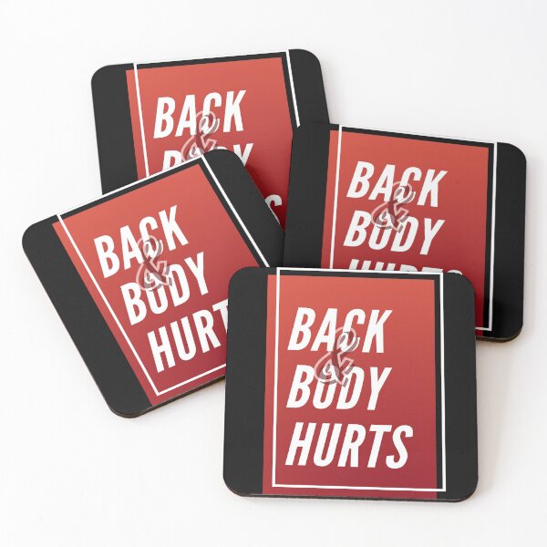 Item preview, funny white Clever Back & et Body Hurts gift Parody Phrase  designed and sold by KiraSpace.