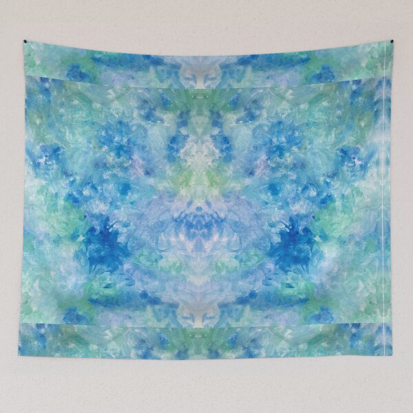 Item preview, Blue watercolor painting watercolour pattern designed and sold by WatercolorFun.