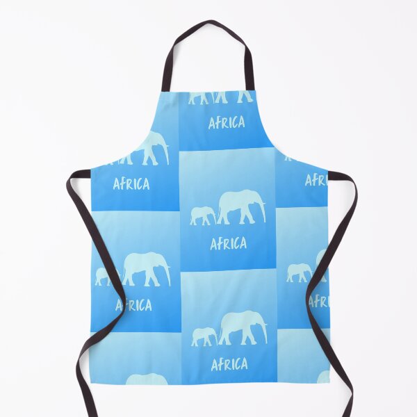 Item preview, African Elephant & Baby in Blue designed and sold by AfricanDreams.
