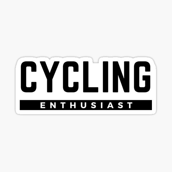 Cycling Enthusiast Sticker