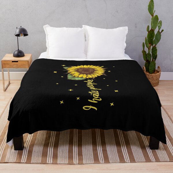 Item preview, I hate people Sunflower tshirt funny gift designed and sold by BugattiDivo58.