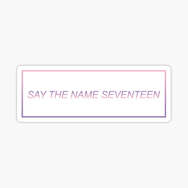 Seventeen Kpop Names Stickers Redbubble