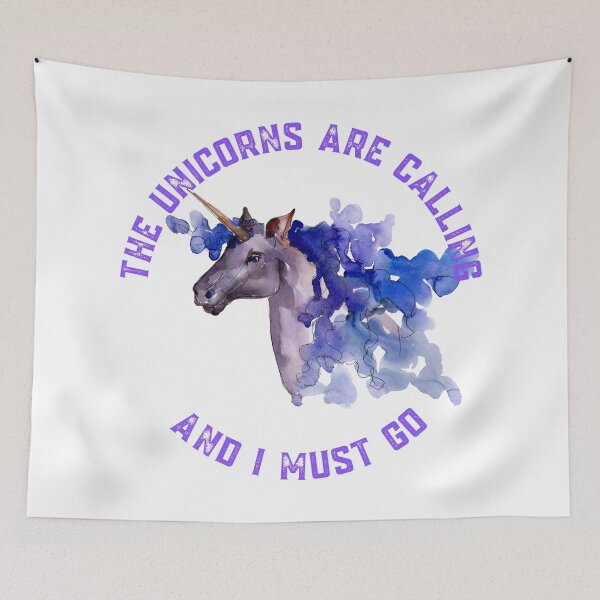 Item preview, The Unicorns Are Calling and I Must Go designed and sold by Nathalie Aynié.