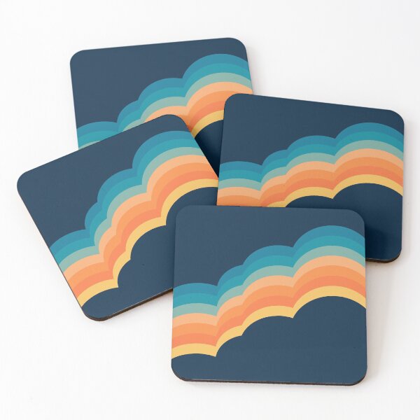 Item preview, Colorful retro style clouds designed and sold by BattaAnastasia.