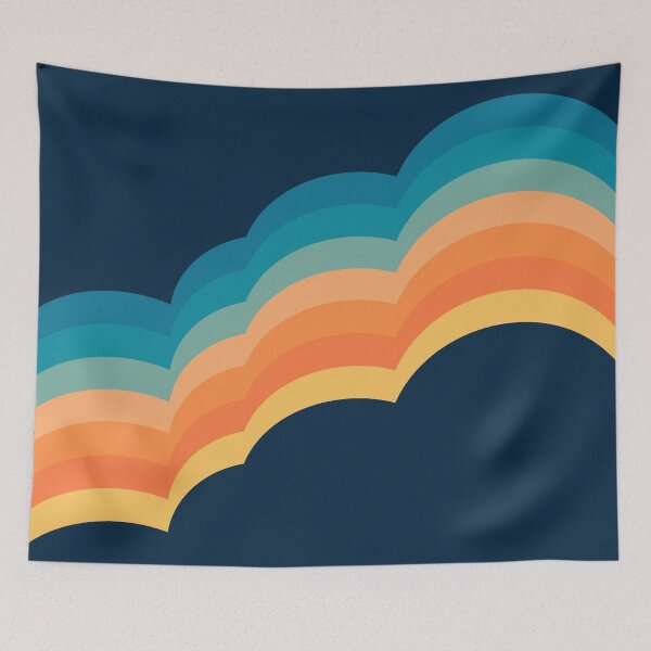 Item preview, Colorful retro style clouds designed and sold by BattaAnastasia.