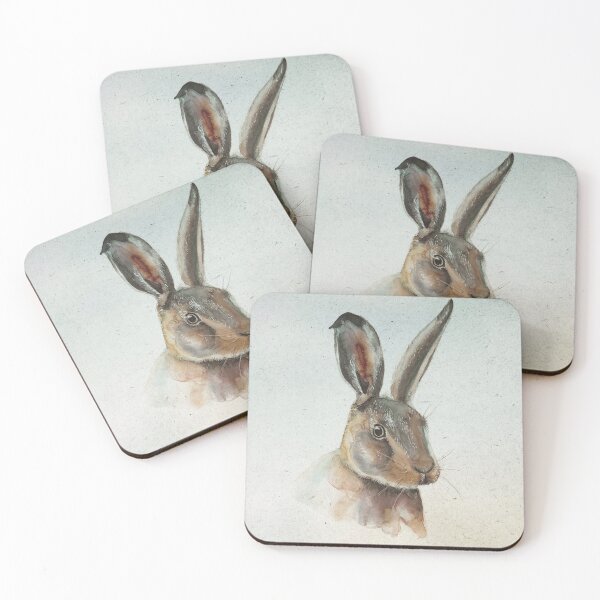 Item preview, RABBIT WATERCOLOR HARE designed and sold by Giana Tenius.