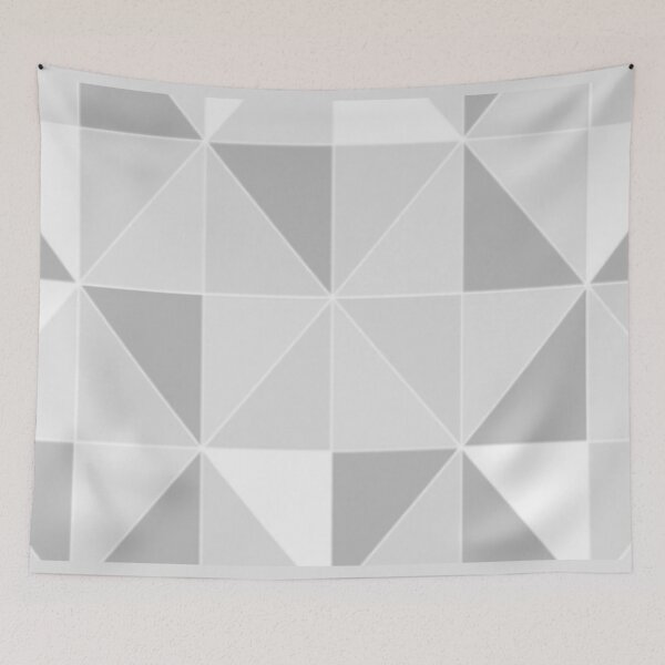 Item preview, Grey & white Geometric Tile designed and sold by WearWolfDesigns.