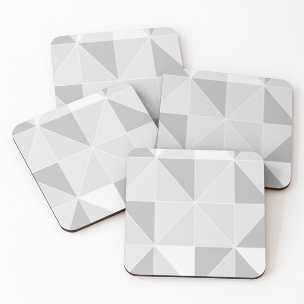 Item preview, Grey & white Geometric Tile designed and sold by WearWolfDesigns.