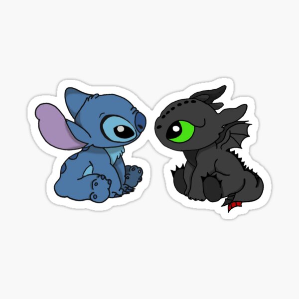 Toothless and Stitch Sticker