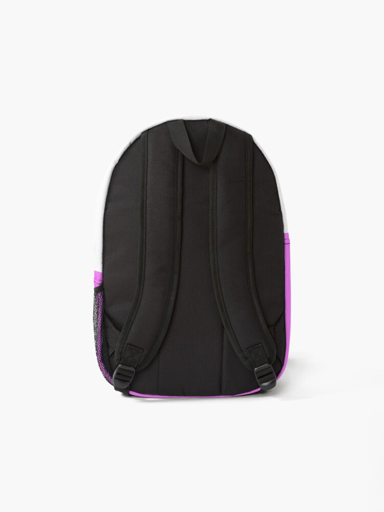 Alternate view of shhh be quiet I'm studying v1 - LIGHT BLUE font Backpack