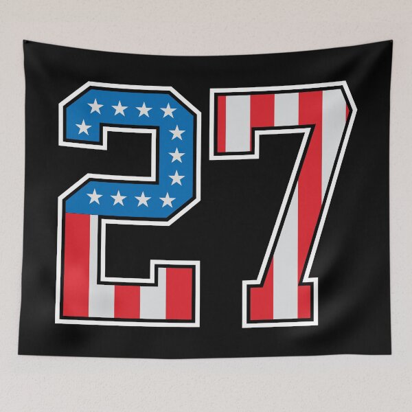 Item preview, 27 American Classy Numbers twenty-seven United States Flag designed and sold by Urosek.