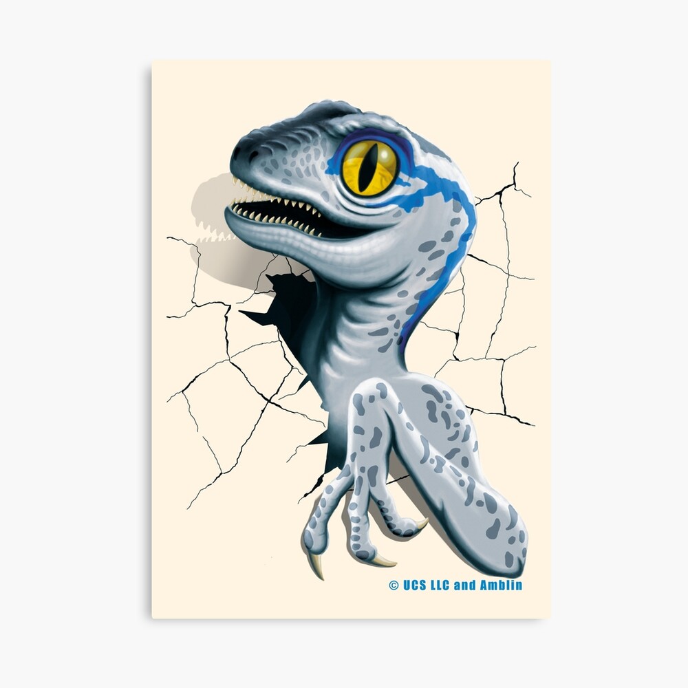 Jurassic World Baby Blue Velociraptor Photographic Print By Tmbtm Redbubble