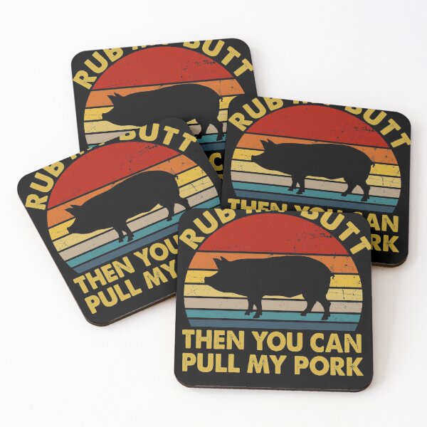 Item preview, Rub My Butt Then Pull My Pork Funny BBQ designed and sold by Realme9876.