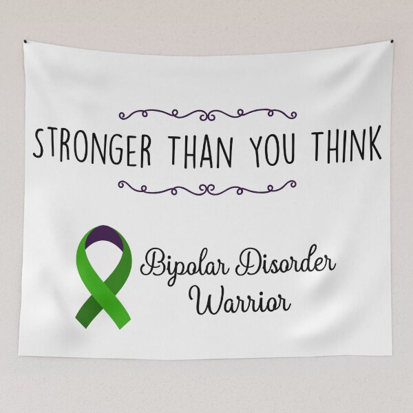 Item preview, Bipolar Disorder Warrior, Bipolar Disorder Awareness designed and sold by AnsDesigns.
