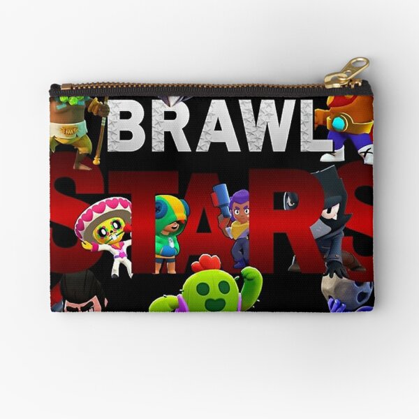 Brawls Zipper Pouches Redbubble - 8 bit 1815 brawl stars