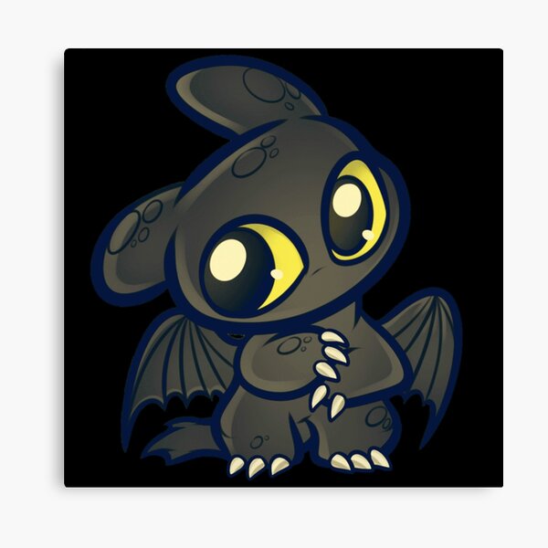 Leinwanddrucke Chibi Toothless Redbubble