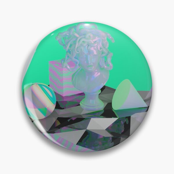 Item preview, Medusa Bust Vaporwave Objects with Japanese Text designed and sold by luigiplayertwo.